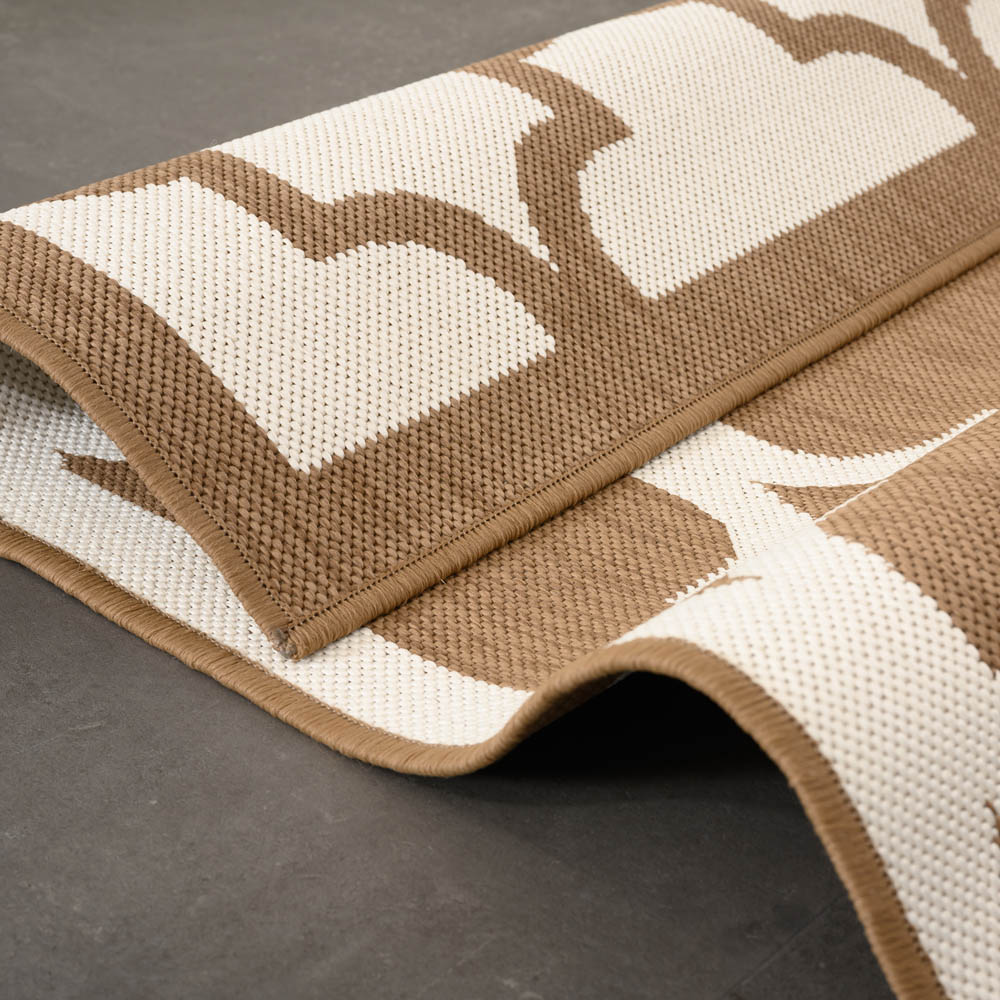 Tapis extérieur retro - Flip Lucky brun clair Tapis extérieur retro - Flip Lucky brun clair