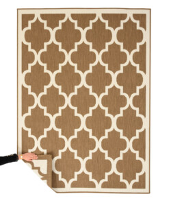 Tapis extérieur retro - Flip Lucky brun clair Tapis extérieur retro - Flip Lucky brun clair