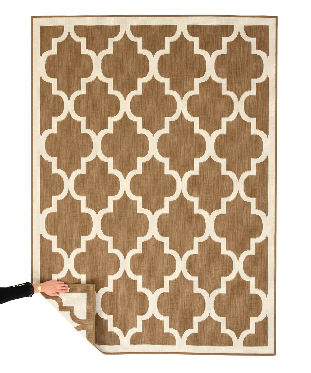 Tapis extérieur retro - Flip Lucky brun clair Tapis extérieur retro - Flip Lucky brun clair