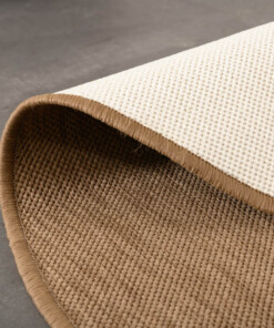 Tapis extérieur rond uni - Flip brun clair Tapis extérieur rond uni - Flip brun clair