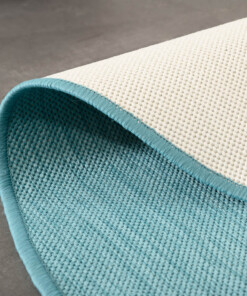 Tapis extérieur rond uni - Flip turquoise Tapis extérieur rond uni - Flip turquoise
