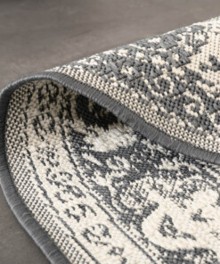 Tapis extérieur rond vintage - Flip Agnes gris Tapis extérieur rond vintage - Flip Agnes gris