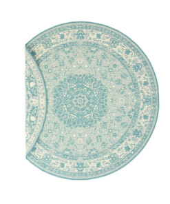 Tapis extérieur rond vintage - Flip Agnes turquoise Tapis extérieur rond vintage - Flip Agnes turquoise