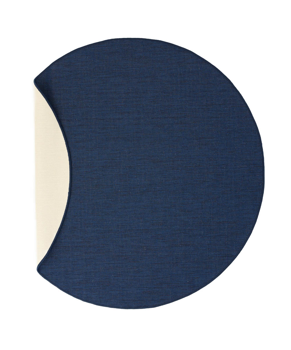Tapis extérieur rond uni - Flip bleu foncé Tapis extérieur rond uni - Flip bleu foncé