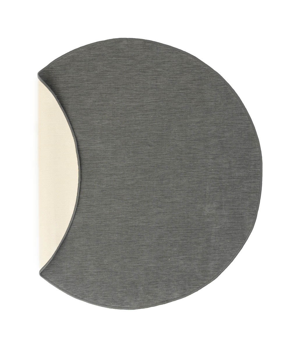 Tapis extérieur rond uni - Flip gris Tapis extérieur rond uni - Flip gris