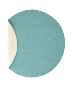 Tapis extérieur rond uni - Flip turquoise Tapis extérieur rond uni - Flip turquoise