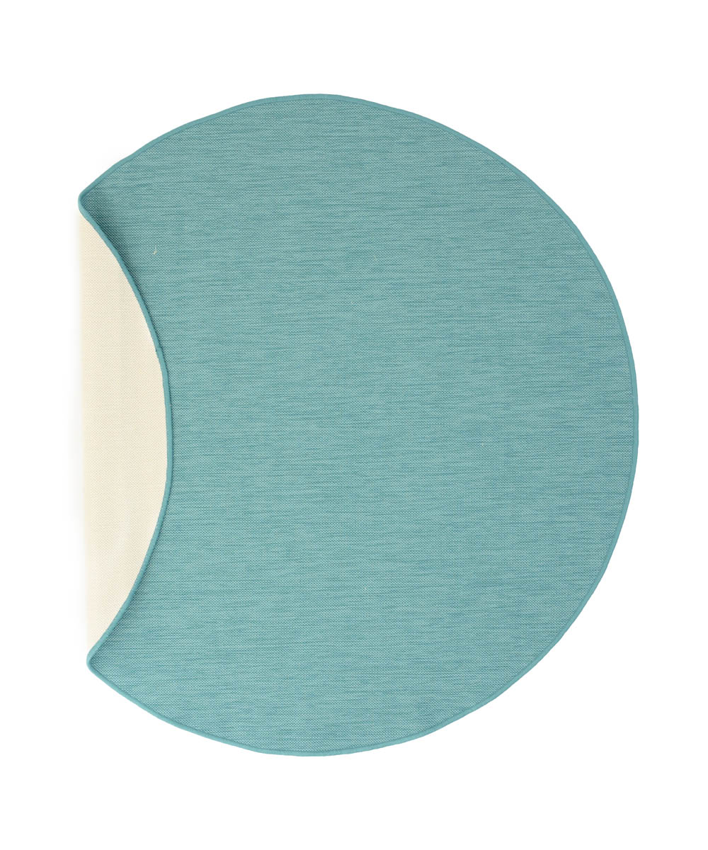 Tapis extérieur rond uni - Flip turquoise Tapis extérieur rond uni - Flip turquoise