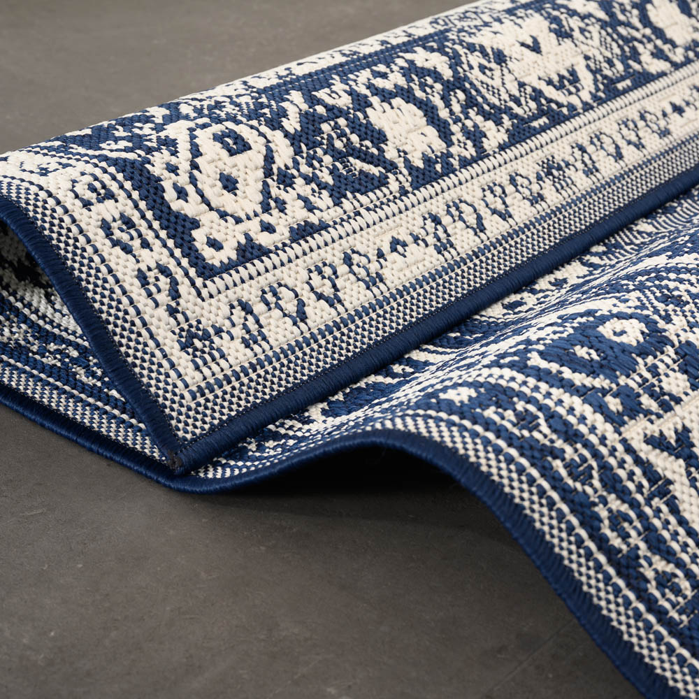 Tapis extérieur vintage - Flip Agnes bleu foncé Tapis extérieur vintage - Flip Agnes bleu foncé