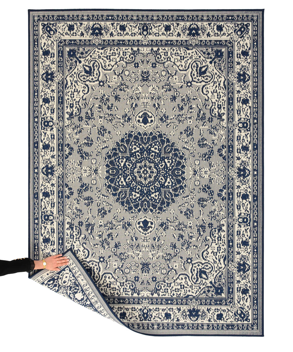 Tapis extérieur vintage - Flip Agnes bleu foncé Tapis extérieur vintage - Flip Agnes bleu foncé