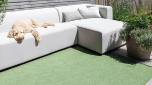 Tapis exterieur vert