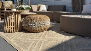 tapis exterieur beige