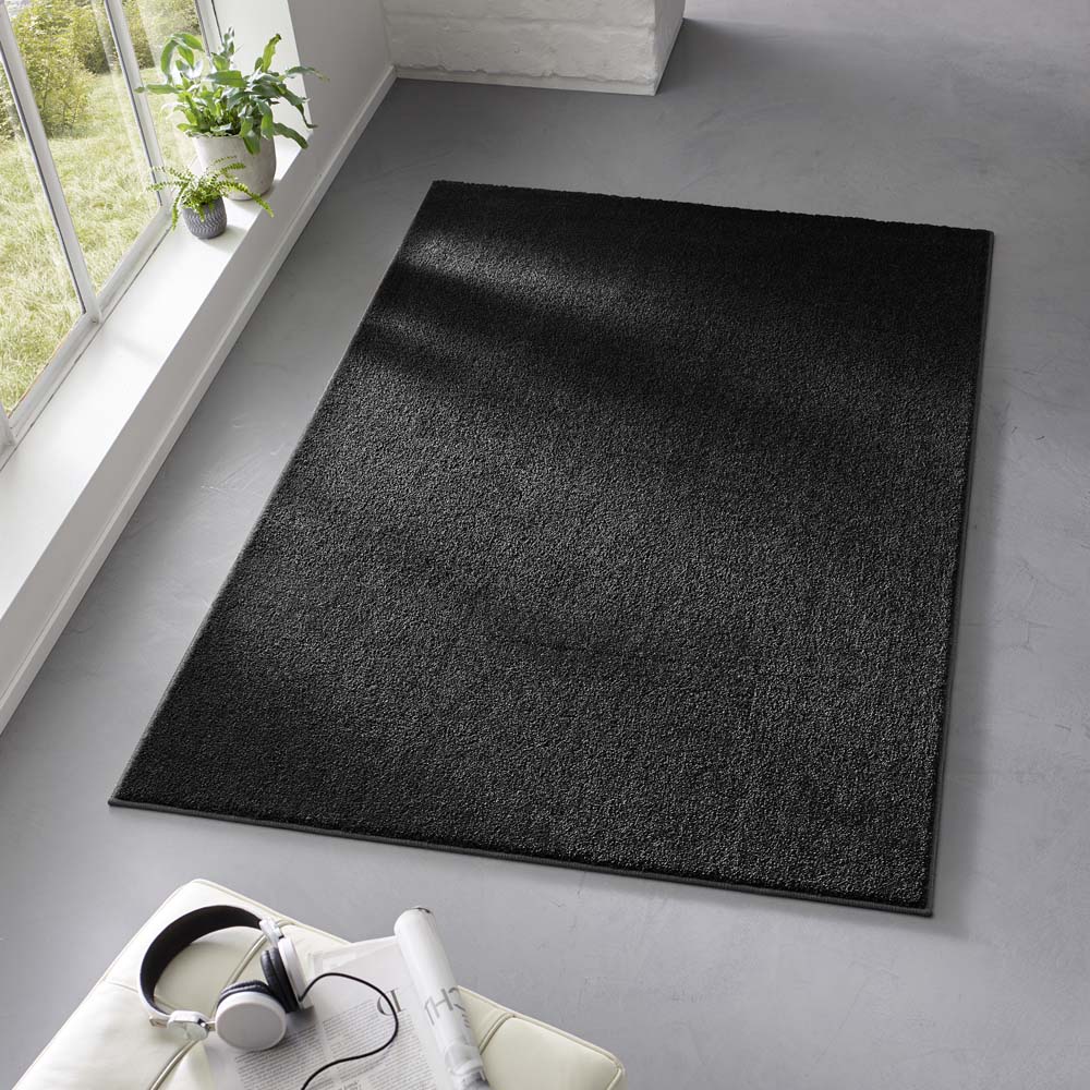 Tapis carré poil ras - Bliss noir - sfeer Tapis carré poil ras - Bliss noir - sfeer