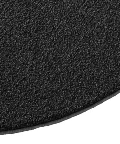 Tapis rond poil ras - Bliss noir - close up, thumbnail