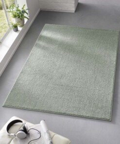 Tapis carré poil ras - Bliss vert menthe - sfeer