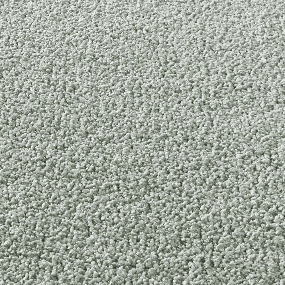 Tapis rond poil ras - Bliss vert menthe - close up Tapis rond poil ras - Bliss vert menthe - close up