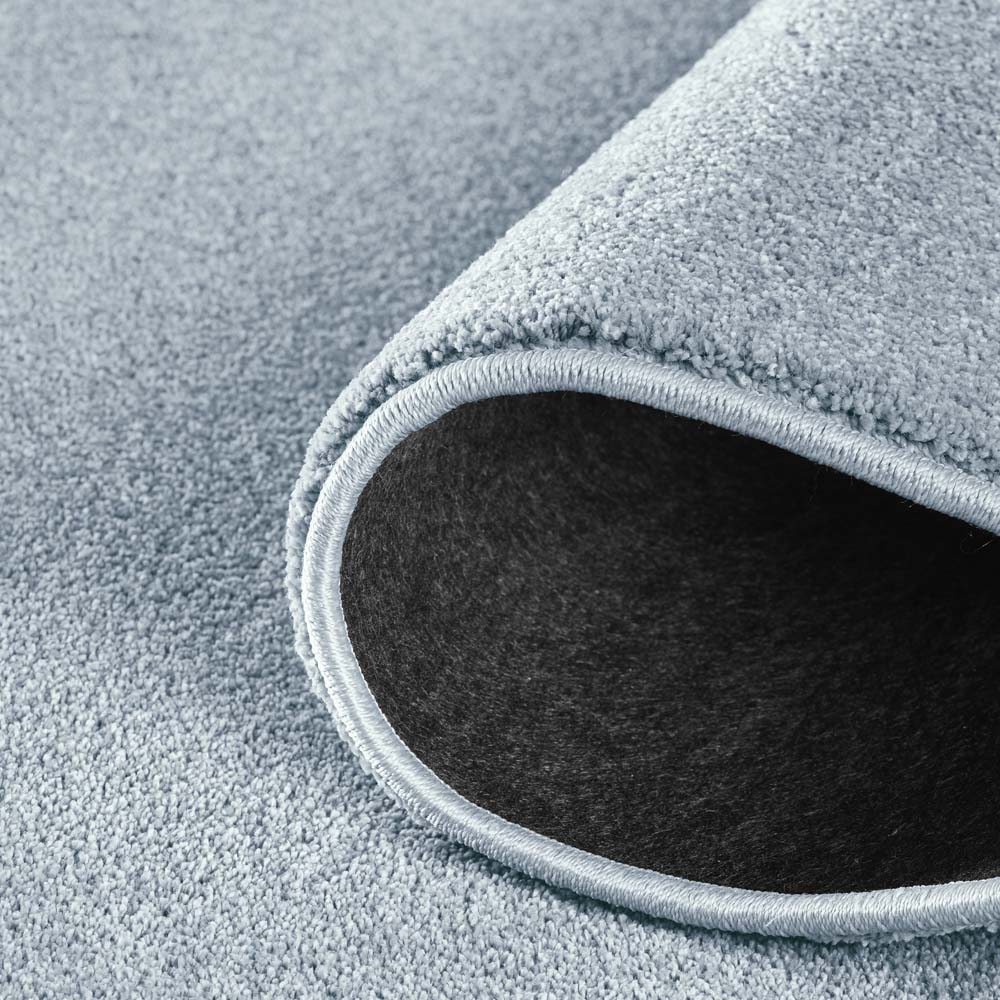 Tapis poil ras - Bliss bleu clair - close up Tapis poil ras - Bliss bleu clair - close up