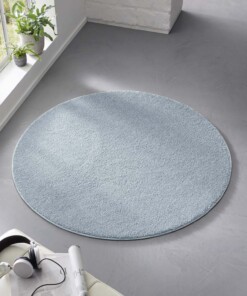 Tapis rond poil ras - Bliss bleu clair - sfeer, thumbnail