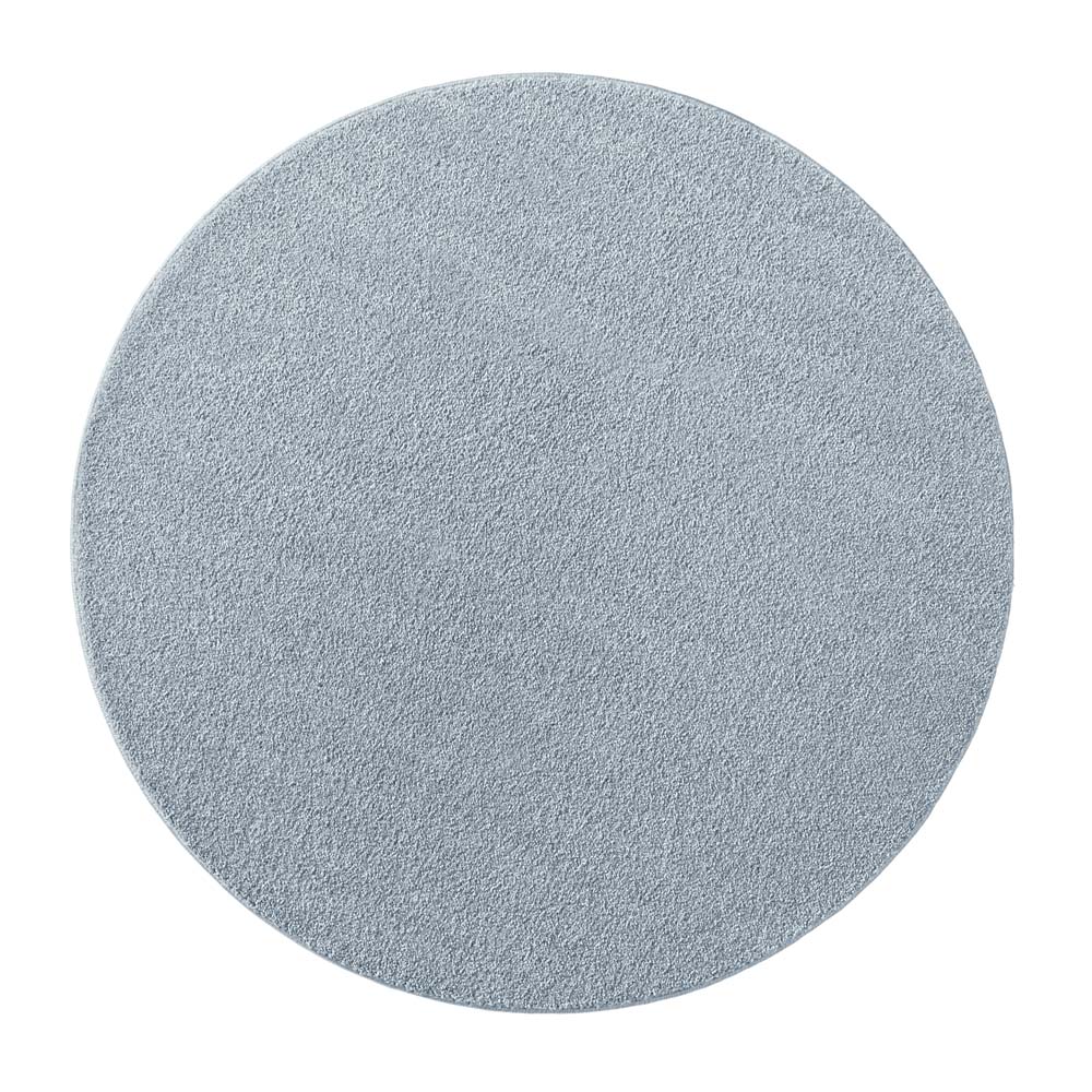 Tapis rond poil ras - Bliss bleu clair - overzicht Tapis rond poil ras - Bliss bleu clair - overzicht