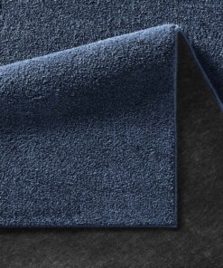 Tapis de couloir poil ras - Bliss bleu foncé - close up, thumbnail Tapis de couloir poil ras - Bliss bleu foncé - close up, thumbnail