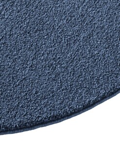 Tapis rond poil ras - Bliss bleu foncé - close up, thumbnail Tapis rond poil ras - Bliss bleu foncé - close up, thumbnail