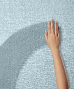 Tapis rond doux - Lior bleu clair (lavable à 30 °C) - close up, thumbnail Tapis rond doux - Lior bleu clair (lavable à 30 °C) - close up, thumbnail