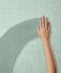 Tapis doux - Lior vert menthe (lavable à 30 °C) - close up