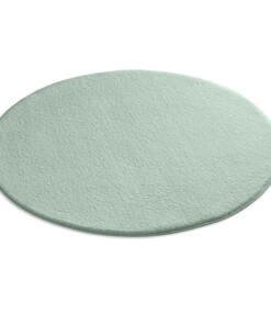 Tapis rond doux - Lior vert menthe (lavable à 30 °C) - overzicht