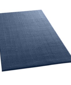 Tapis doux - Lior bleu foncé (lavable à 30 °C) - overzicht