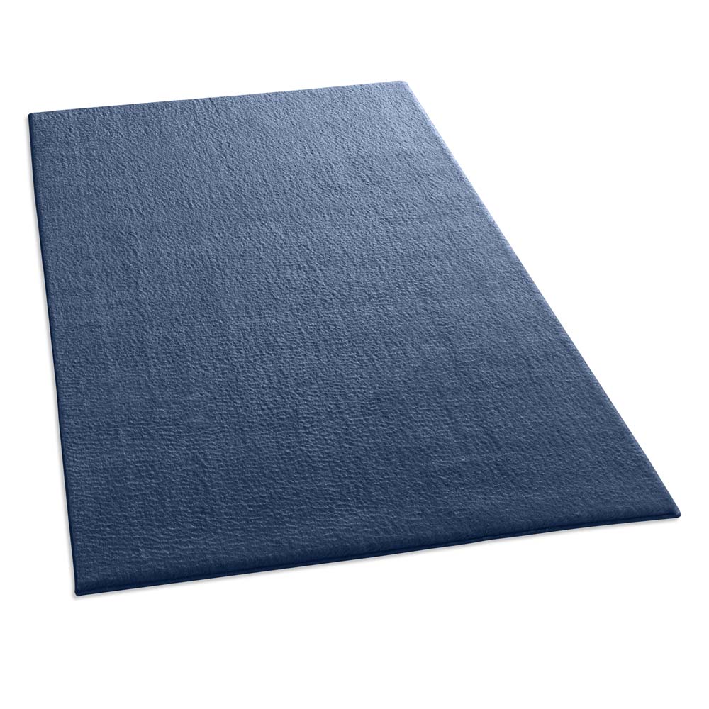Tapis doux - Lior bleu foncé (lavable à 30 °C) - overzicht Tapis doux - Lior bleu foncé (lavable à 30 °C) - overzicht