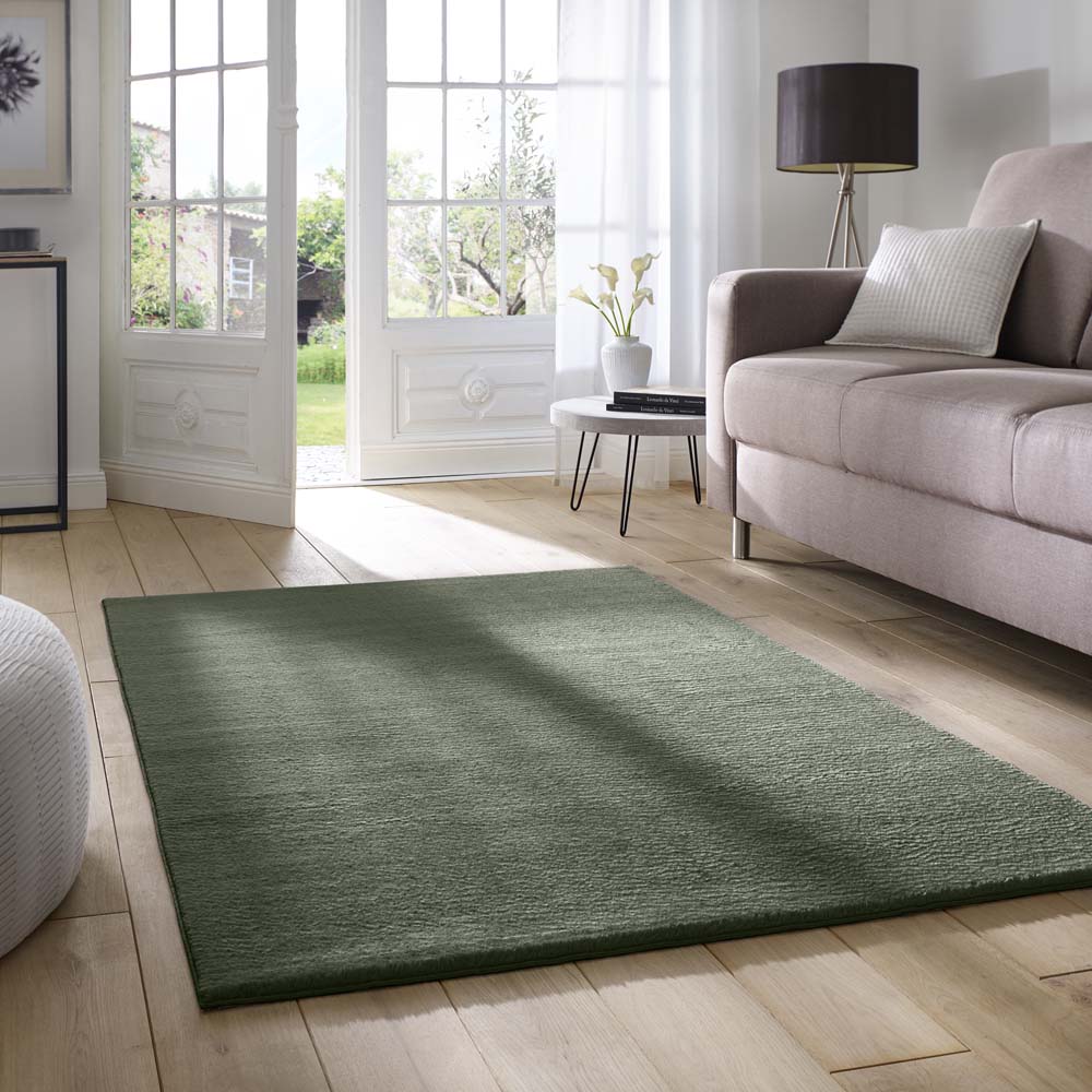 Tapis doux - Lior vert foncé (lavable à 30 °C) - sfeer Tapis doux - Lior vert foncé (lavable à 30 °C) - sfeer