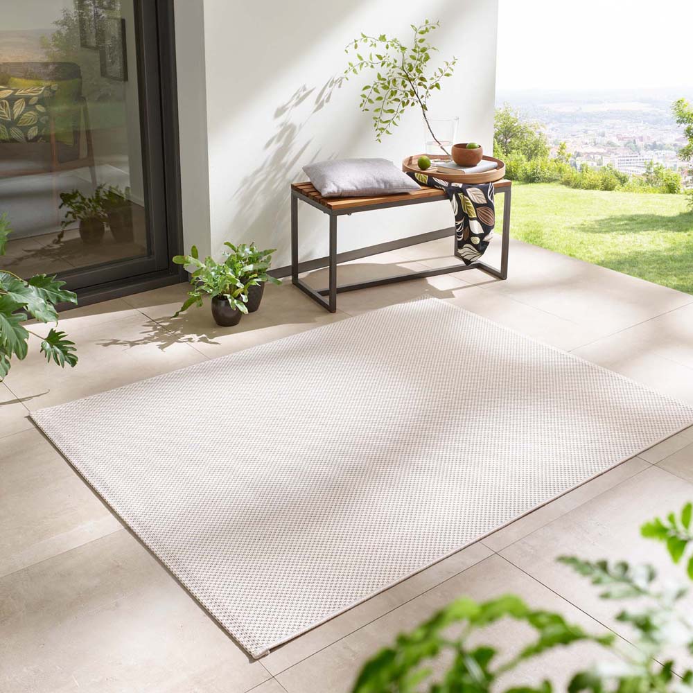 Tapis extérieur balcon - Elara crème - sfeer Tapis extérieur balcon - Elara crème - sfeer