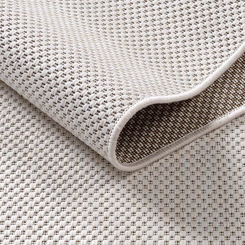 Tapis extérieur balcon - Elara crème - close up Tapis extérieur balcon - Elara crème - close up