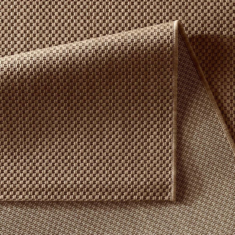 Tapis extérieur balcon - Elara marron - close up Tapis extérieur balcon - Elara marron - close up