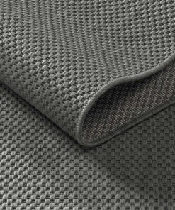 Tapis extérieur rond - Elara anthracite - close up, thumbnail Tapis extérieur rond - Elara anthracite - close up, thumbnail