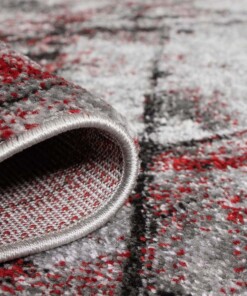 Tapis abstrait - Arlo rouge - close up, thumbnail Tapis abstrait - Arlo rouge - close up, thumbnail