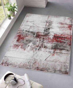 Tapis abstrait - Arlo rouge - sfeer