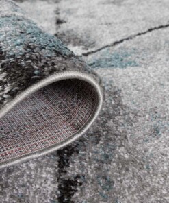Tapis abstrait - Arlo bleu - close up, thumbnail Tapis abstrait - Arlo bleu - close up, thumbnail