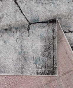 Tapis abstrait - Arlo bleu - close up, thumbnail Tapis abstrait - Arlo bleu - close up, thumbnail