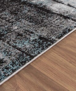 Tapis abstrait - Arlo bleu - close up, thumbnail Tapis abstrait - Arlo bleu - close up, thumbnail