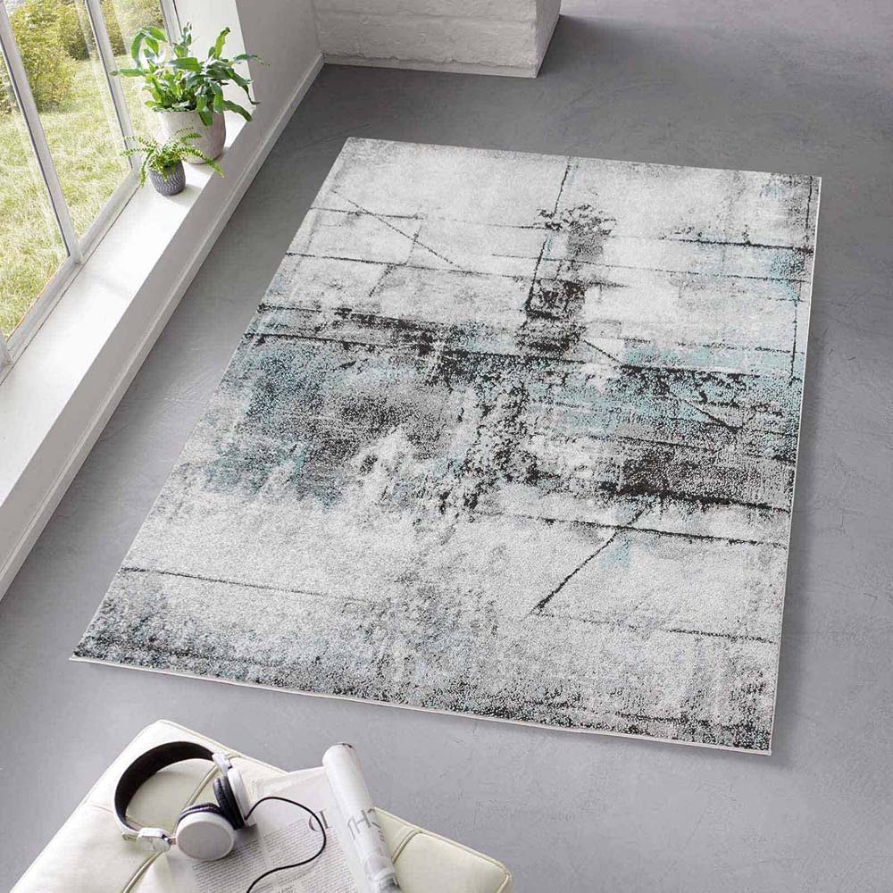 Tapis abstrait - Arlo bleu - sfeer Tapis abstrait - Arlo bleu - sfeer