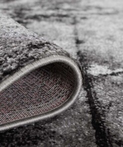 Tapis abstrait - Arlo gris - close up, thumbnail Tapis abstrait - Arlo gris - close up, thumbnail