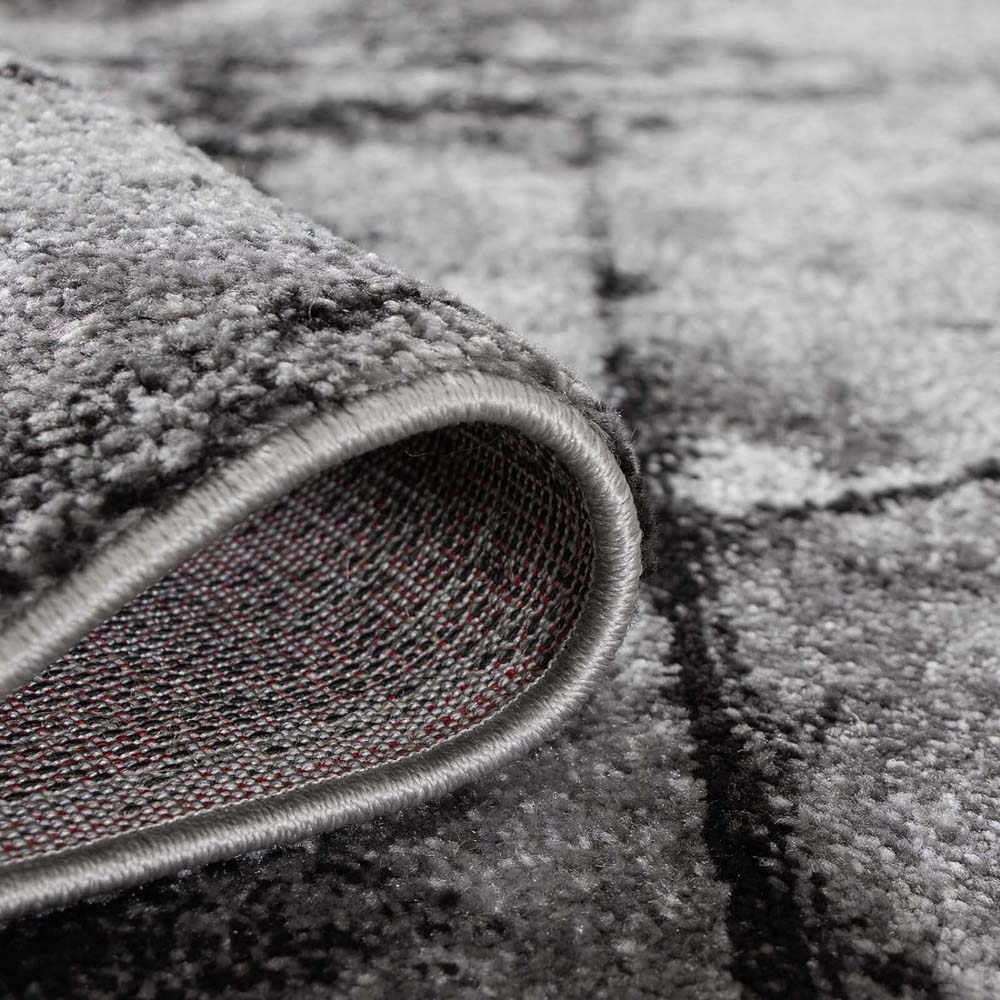 Tapis abstrait - Arlo gris - close up Tapis abstrait - Arlo gris - close up