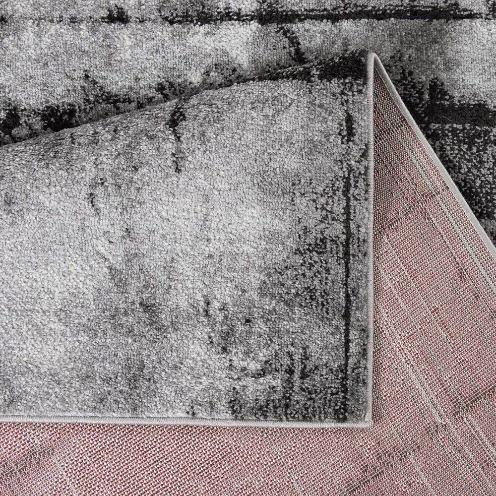 Tapis abstrait - Arlo gris - close up Tapis abstrait - Arlo gris - close up