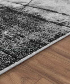 Tapis abstrait - Arlo gris - close up, thumbnail Tapis abstrait - Arlo gris - close up, thumbnail