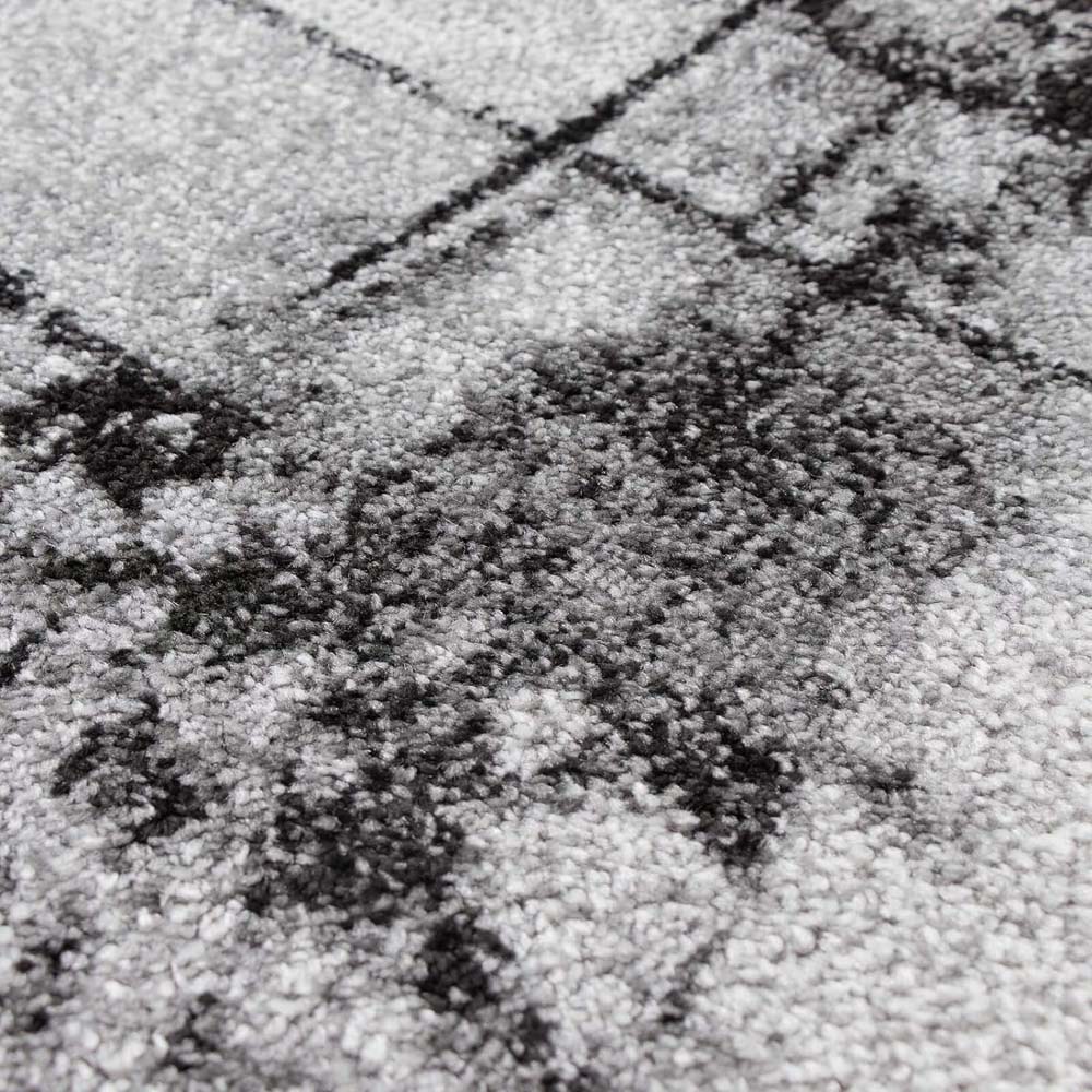 Tapis abstrait - Arlo gris - close up Tapis abstrait - Arlo gris - close up