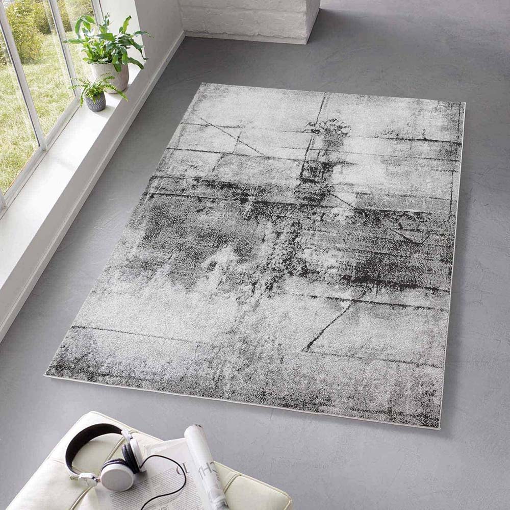 Tapis abstrait - Arlo gris - sfeer Tapis abstrait - Arlo gris - sfeer