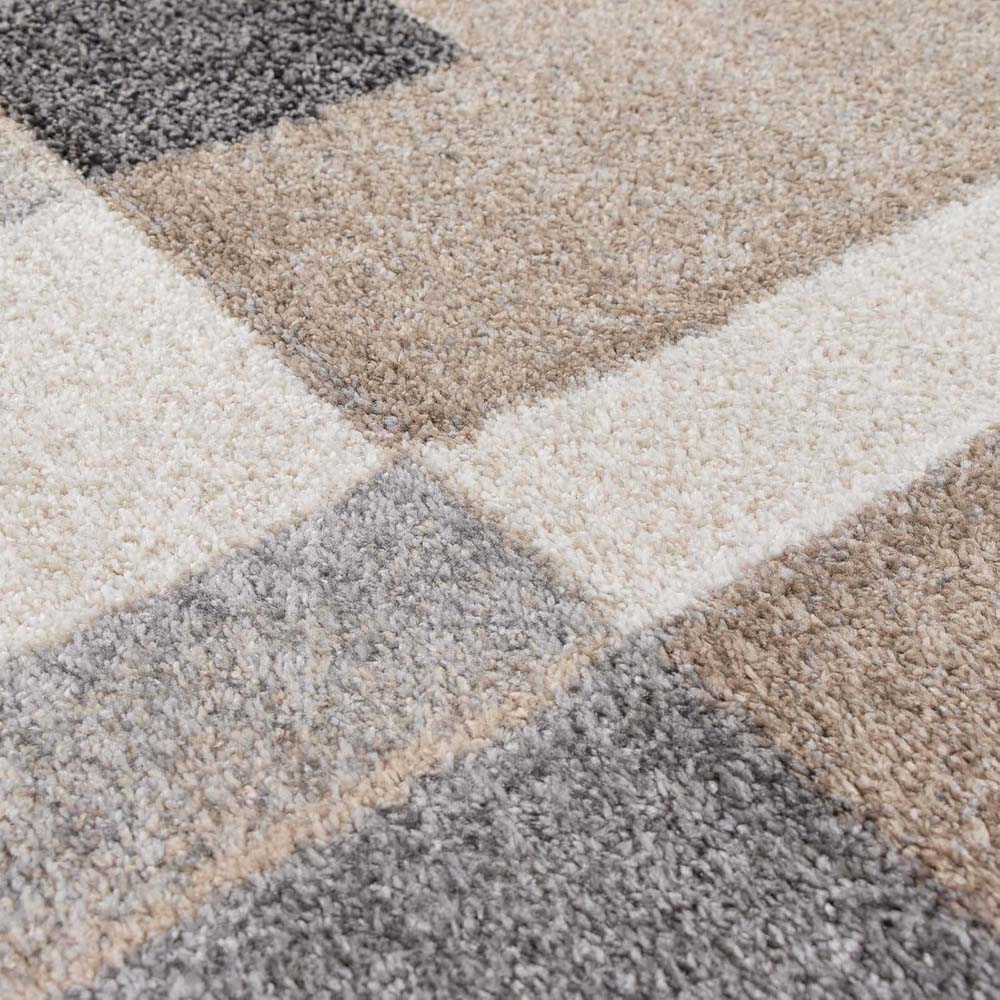 Tapis moderne - Cleo gris/beige - close up Tapis moderne - Cleo gris/beige - close up