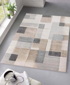 Tapis moderne - Cleo gris/beige - sfeer