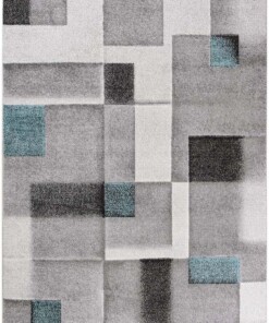 Tapis moderne - Cleo gris/bleu - overzicht