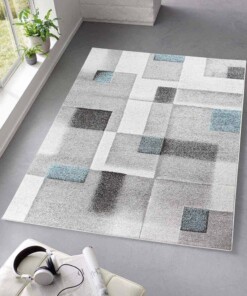 Tapis moderne - Cleo gris/bleu - sfeer